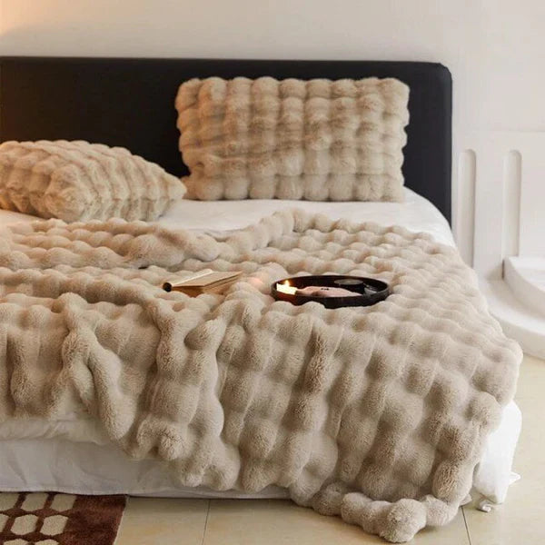 Luxury Rabbit Faux Fur Pillow Cover | Soft Plush Throw Cushion Cover