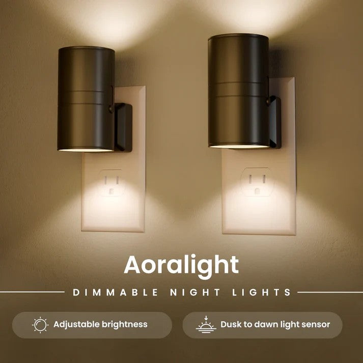 Aoralight – Smart Plug-In Night Light with Dusk-to-Dawn Sensor