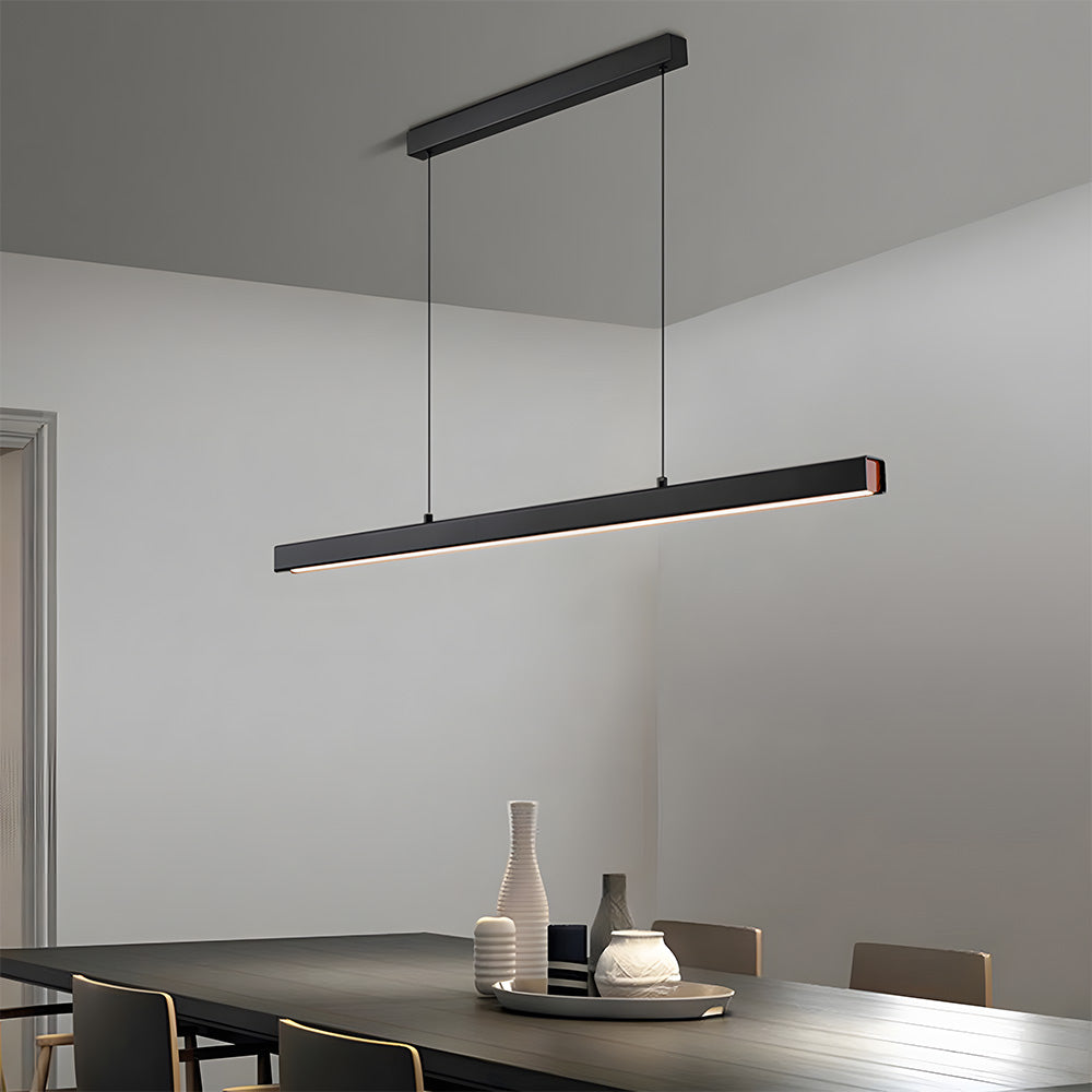 LineaLux – Minimalist LED Pendant Light in Iron for Modern Interiors and kitchen
