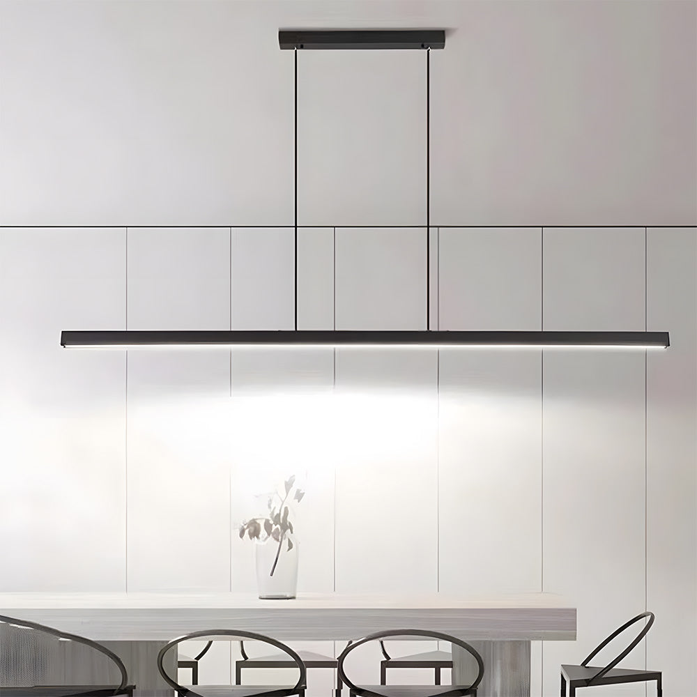 LineaLux – Minimalist LED Pendant Light in Iron for Modern Interiors and kitchen