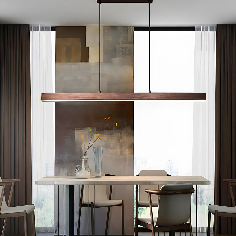 LineaLux – Minimalist LED Pendant Light in Iron for Modern Interiors and kitchen