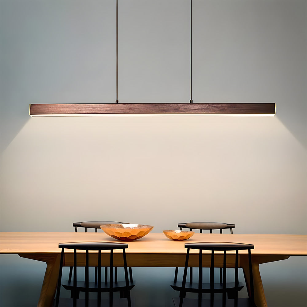 LineaLux – Minimalist LED Pendant Light in Iron for Modern Interiors and kitchen
