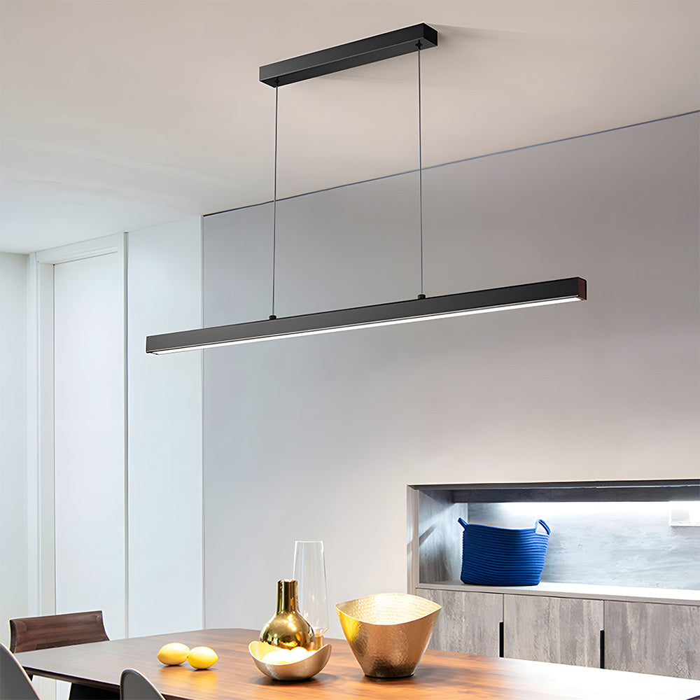LineaLux – Minimalist LED Pendant Light in Iron for Modern Interiors and kitchen