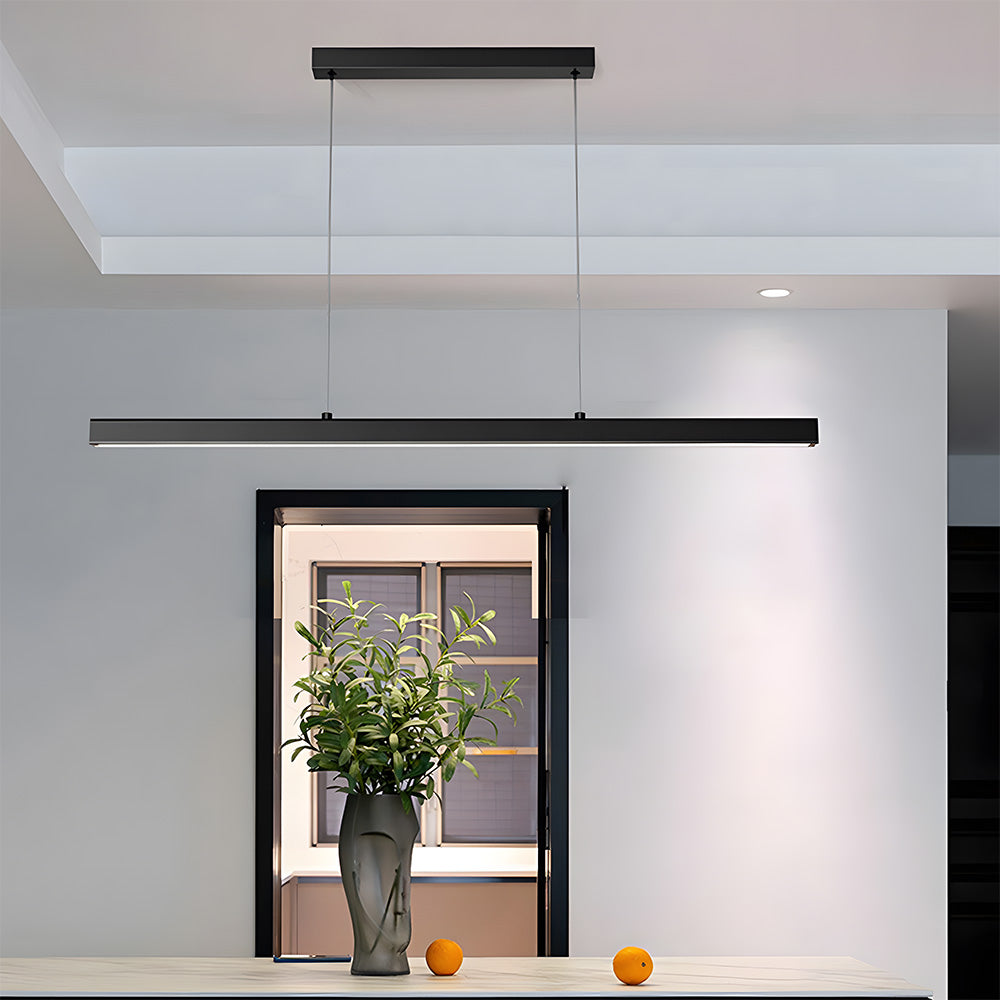 LineaLux – Minimalist LED Pendant Light in Iron for Modern Interiors and kitchen