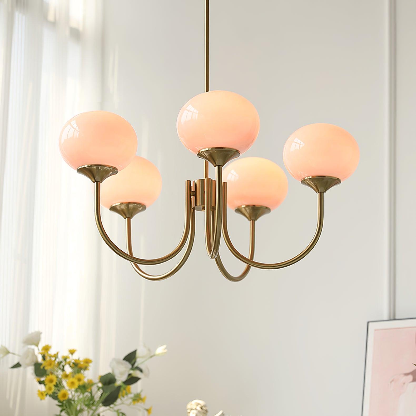 AuroraGlow - Marshmallow Chandelier