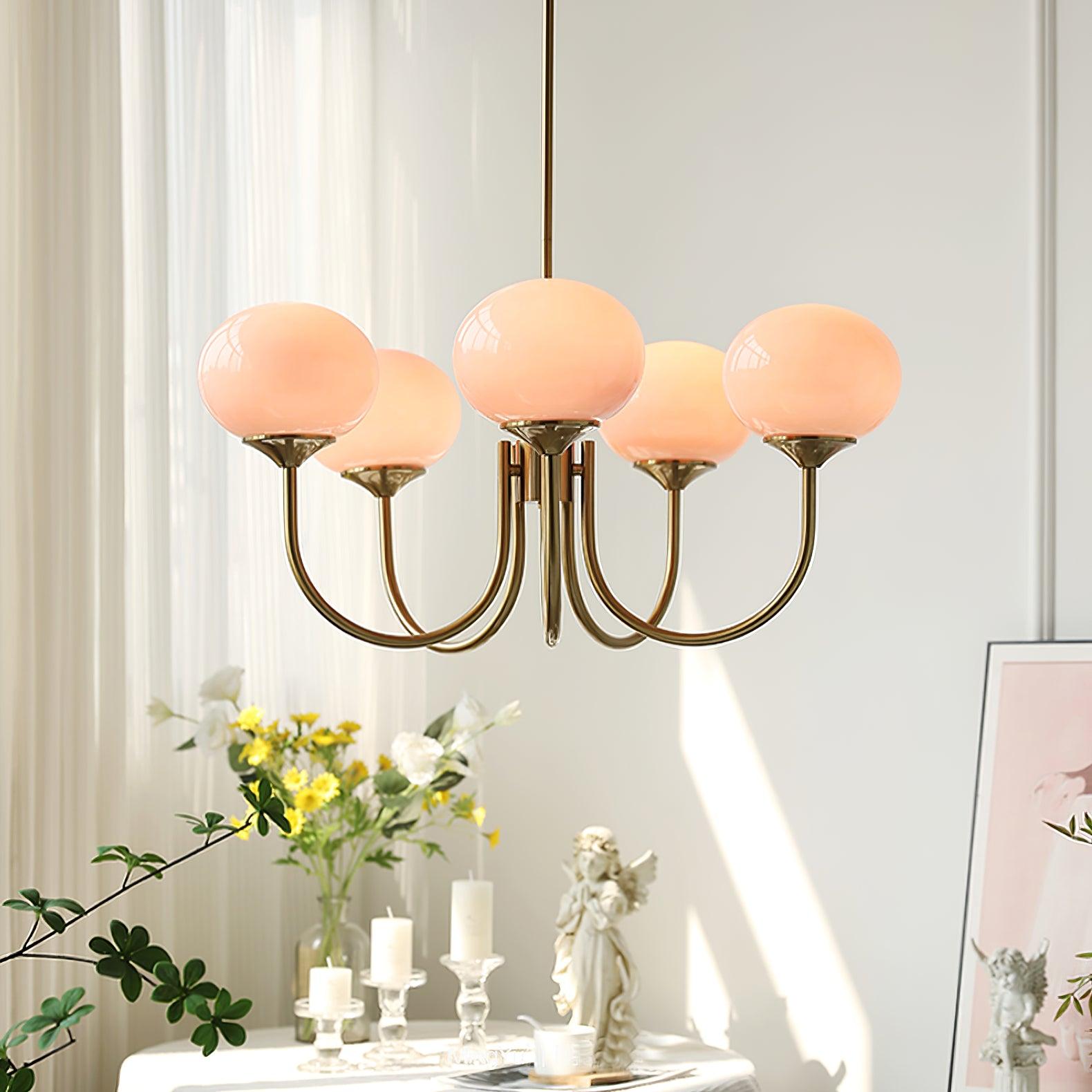 AuroraGlow - Marshmallow Chandelier