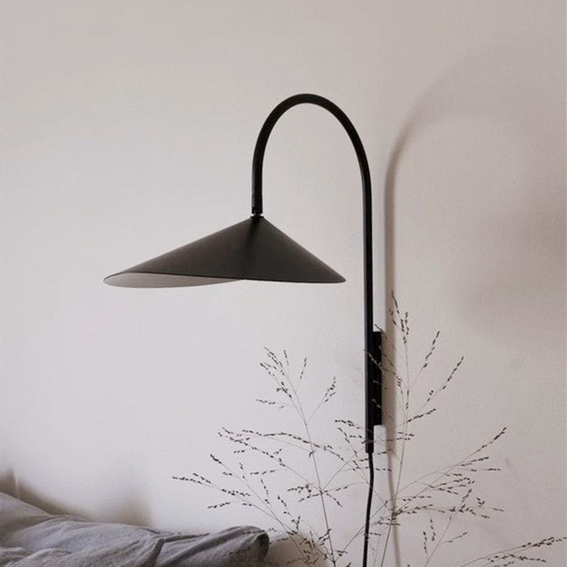 Modern Iron Petal Style Wall Sconce - Semi-Circle Up/Down Light