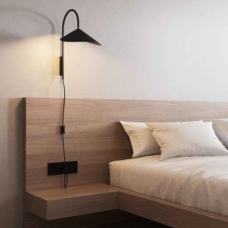 Modern Iron Petal Style Wall Sconce - Semi-Circle Up/Down Light