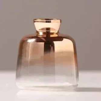 Glass Floor Vase - Modern Gradient Decorative Accent for Living Room & Entryway