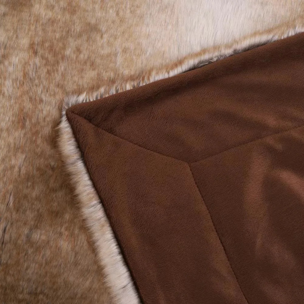 Luxury Mink Faux Fur Throw Blanket | Soft Plush Sofa & Bed Blanket
