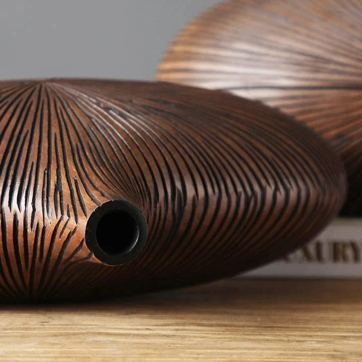 Sahara Sculpted Vase | Modern Textured Ceramic Decorative Vase
