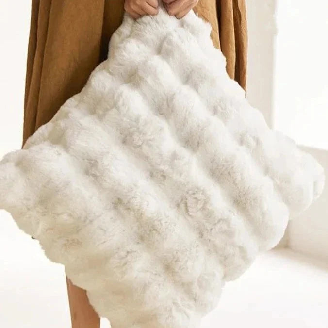 Luxury Rabbit Faux Fur Pillow Cover | Soft Plush Throw Cushion Cover