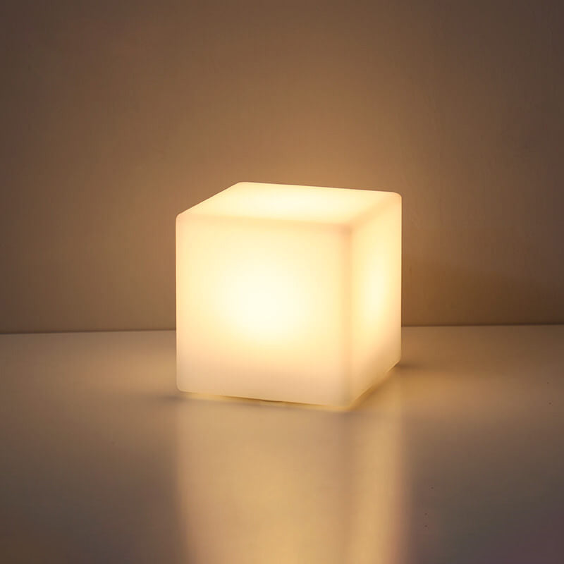 Modern Geometric Remote-Control LED Night Light – Creative Decorative Table Lamp