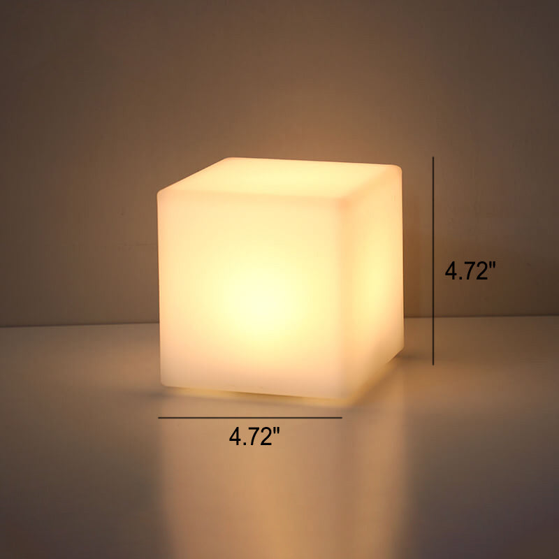 Modern Geometric Remote-Control LED Night Light – Creative Decorative Table Lamp