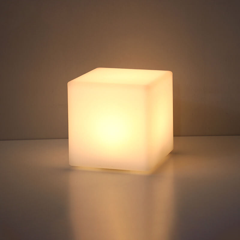 Modern Geometric Remote-Control LED Night Light – Creative Decorative Table Lamp