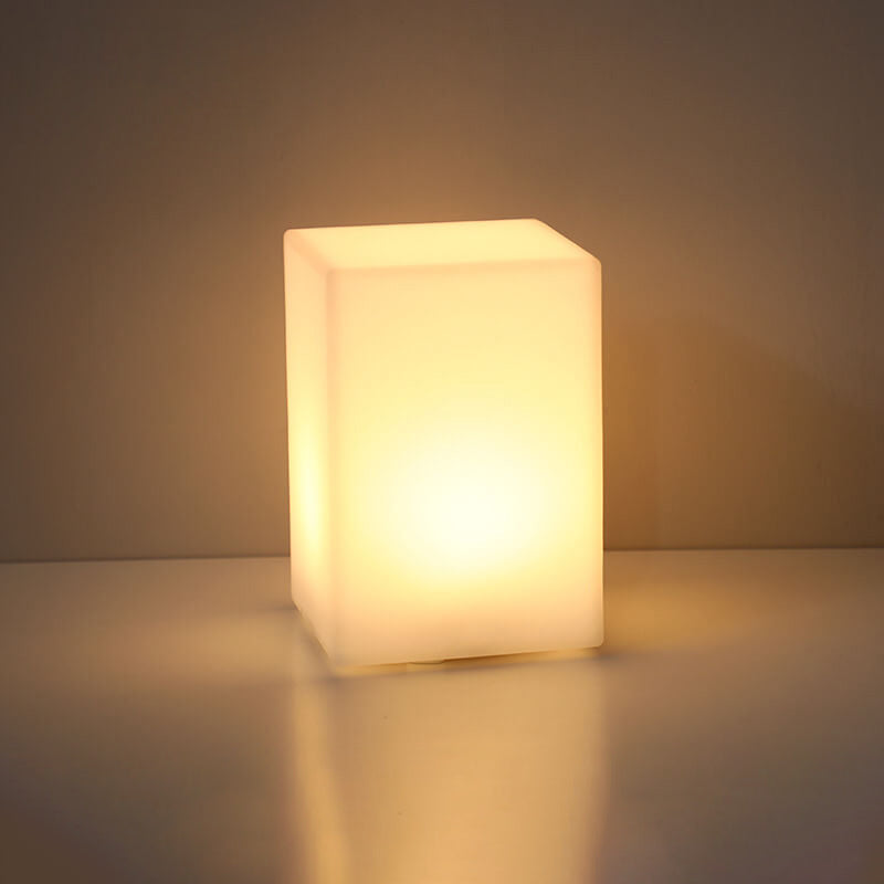 Modern Geometric Remote-Control LED Night Light – Creative Decorative Table Lamp