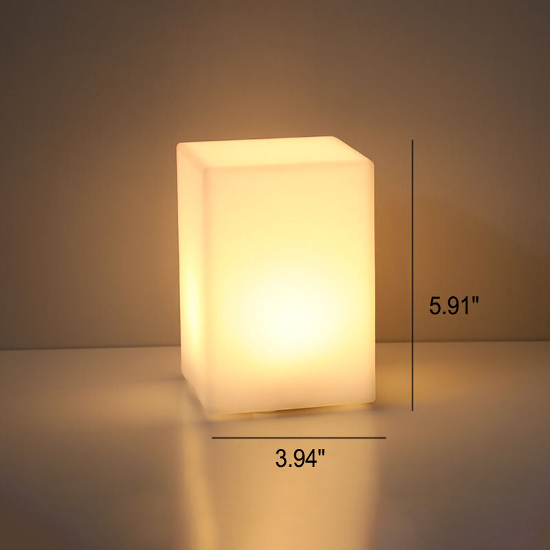 Modern Geometric Remote-Control LED Night Light – Creative Decorative Table Lamp