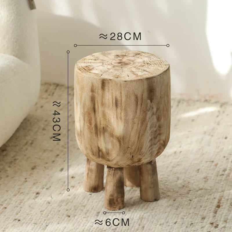 Vintage Wooden Display Stand | Rustic Wood Pedestal