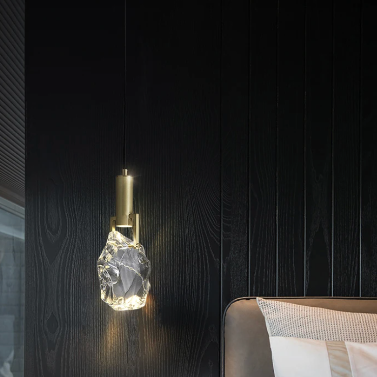 Modern Crystal Pendant Light | Luxury Hanging Ceiling Lamp for Dining Room, Kitchen & Living Room