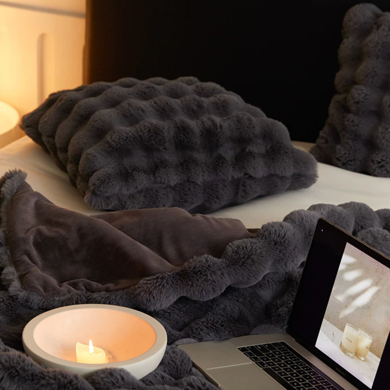 Luxury Rabbit Faux Fur Pillow Cover | Soft Plush Throw Cushion Cover