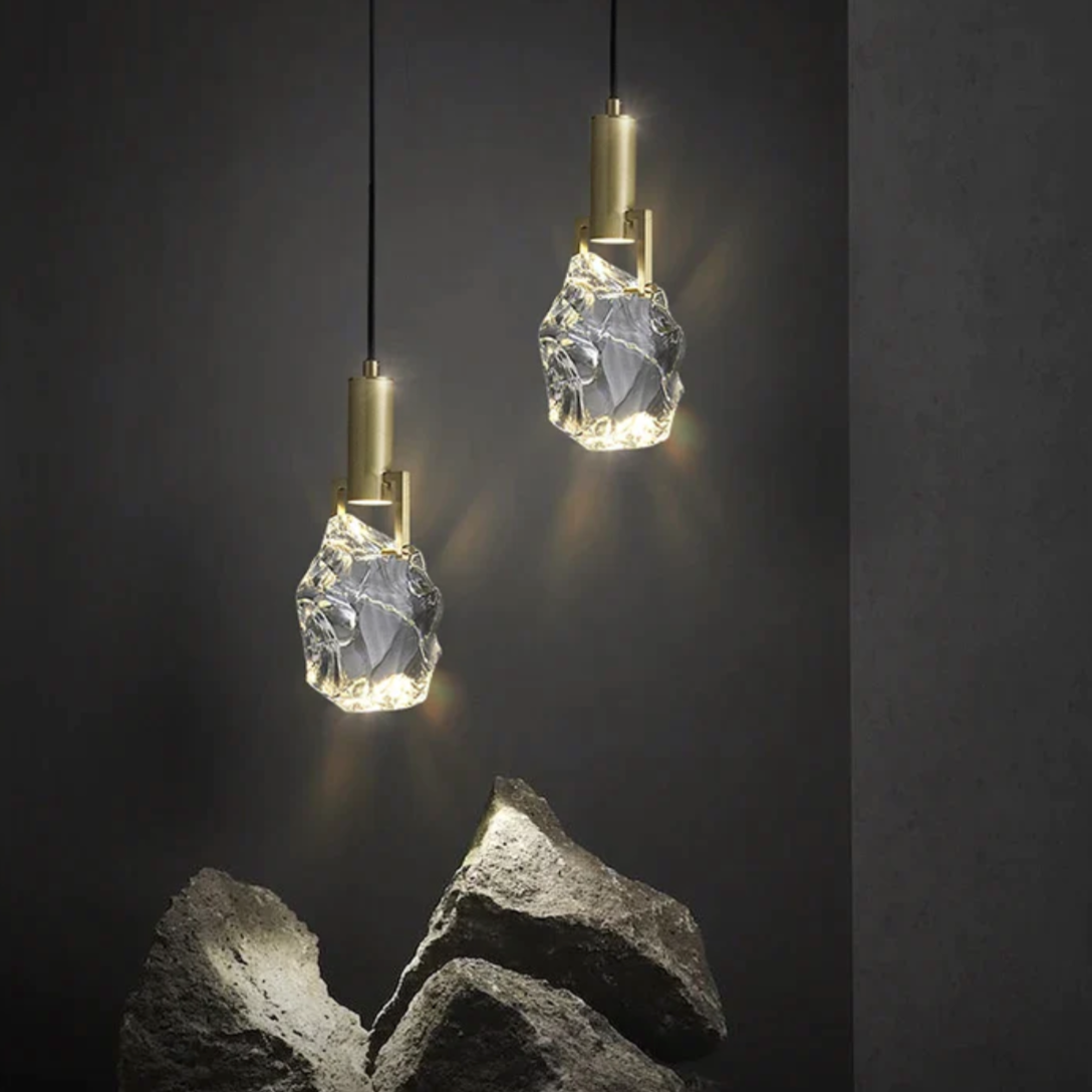 Modern Crystal Pendant Light | Luxury Hanging Ceiling Lamp for Dining Room, Kitchen & Living Room