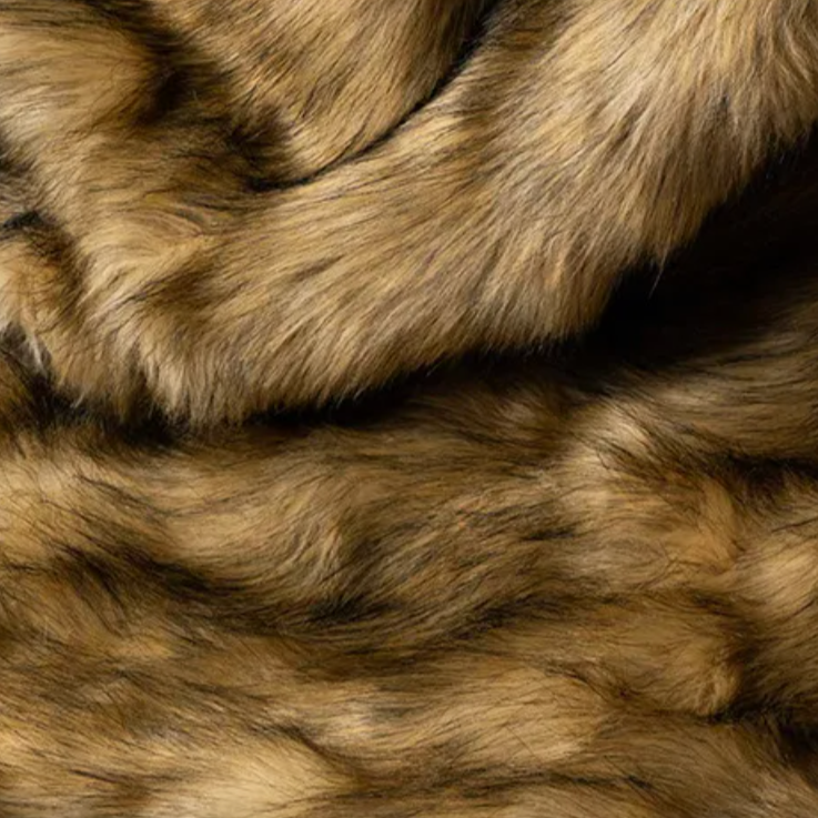Luxury Fox Faux Fur Throw Blanket | Soft Plush Decorative Blanket