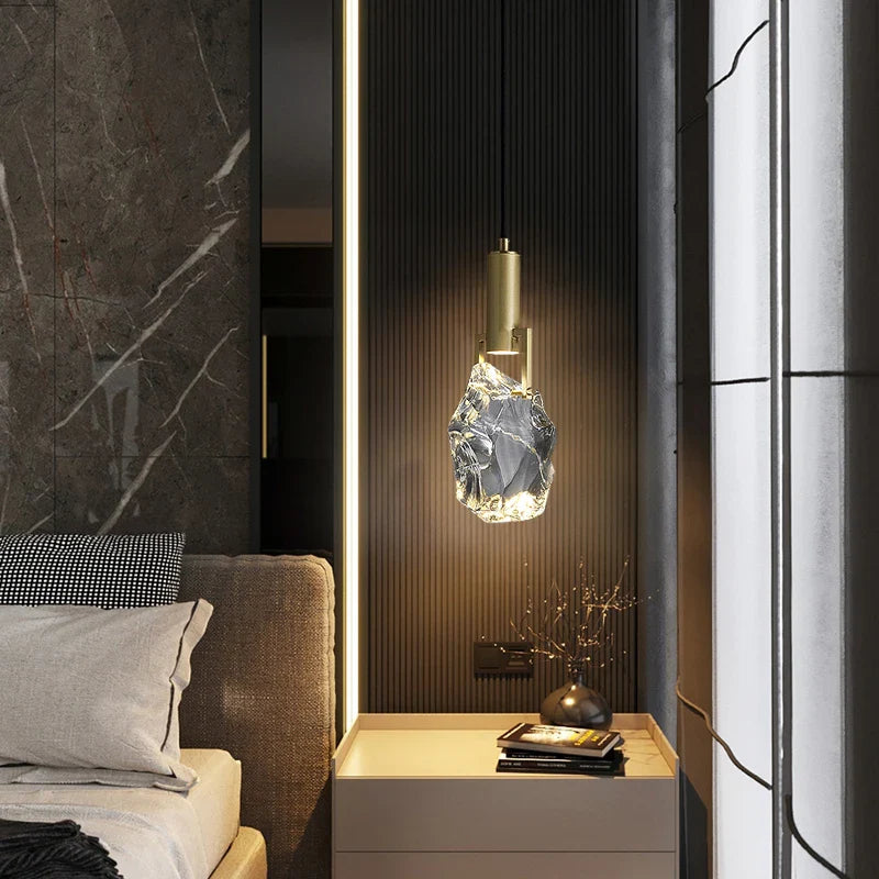 Modern Crystal Pendant Light | Luxury Hanging Ceiling Lamp for Dining Room, Kitchen & Living Room