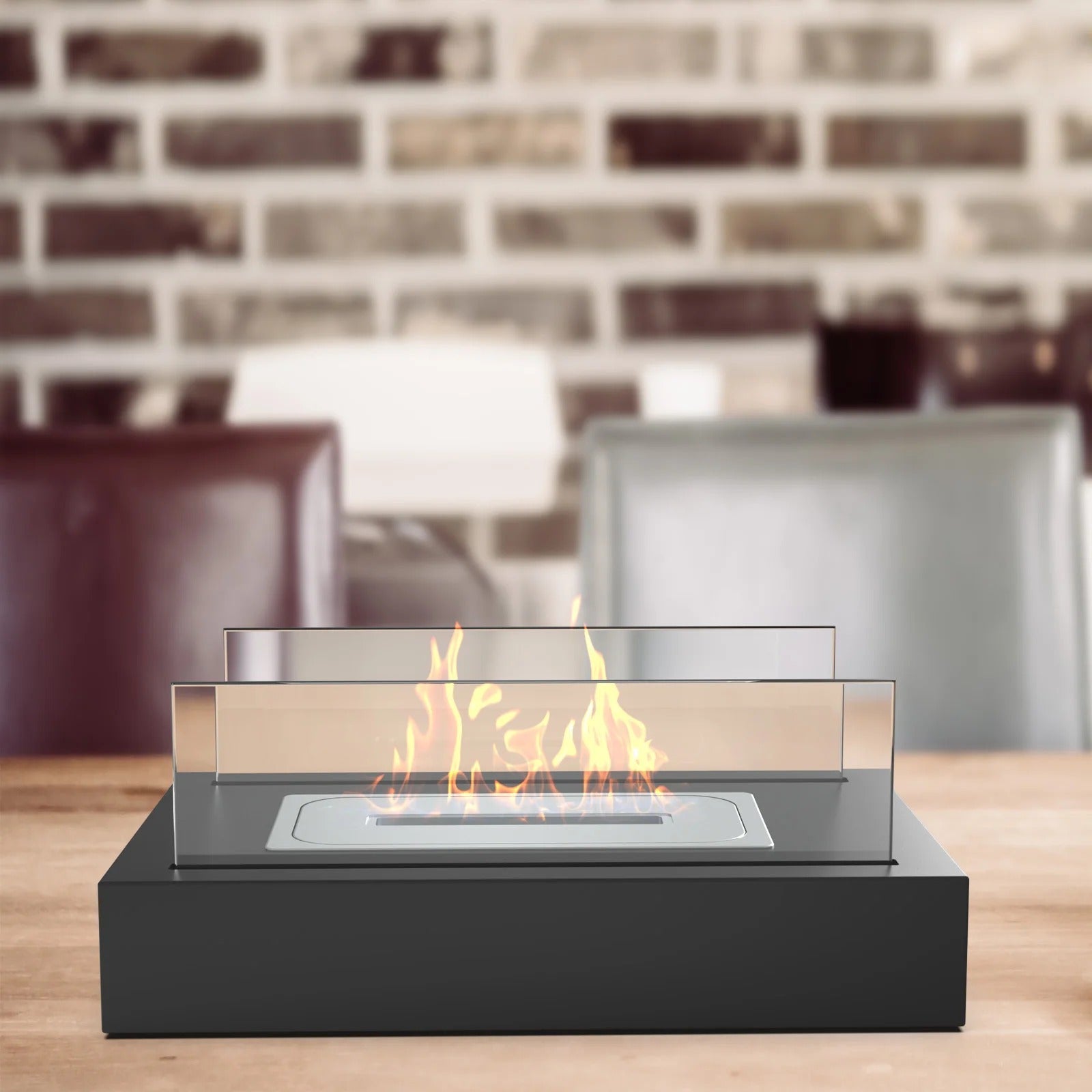 Luxury Outdoor Mood Fireplace | Elegant Bioethanol Fire Pit for Cozy Evenings