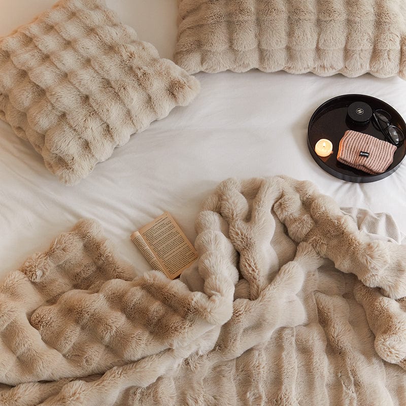 Luxury Rabbit Faux Fur Pillow Cover | Soft Plush Throw Cushion Cover