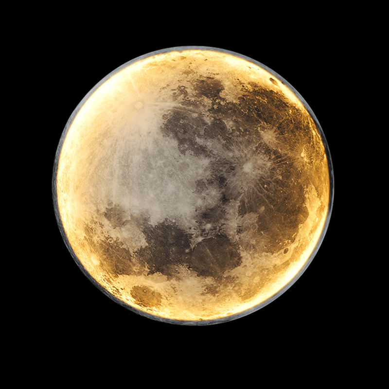 LunaGlow – Adjustable Moon Wall Light with LED Ambience