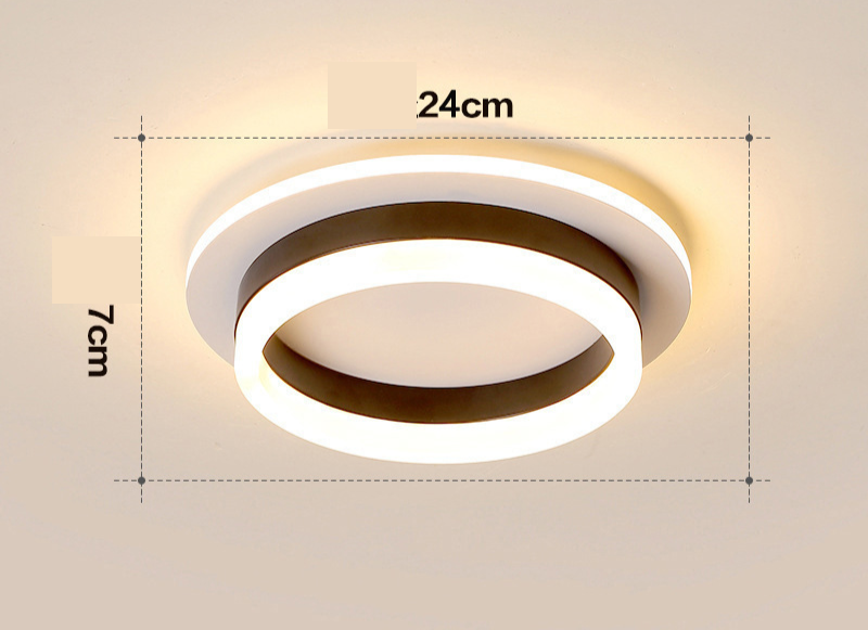 Modern Gold LED Flush Mount Ceiling Light | Contemporary Low-Profile Fixture