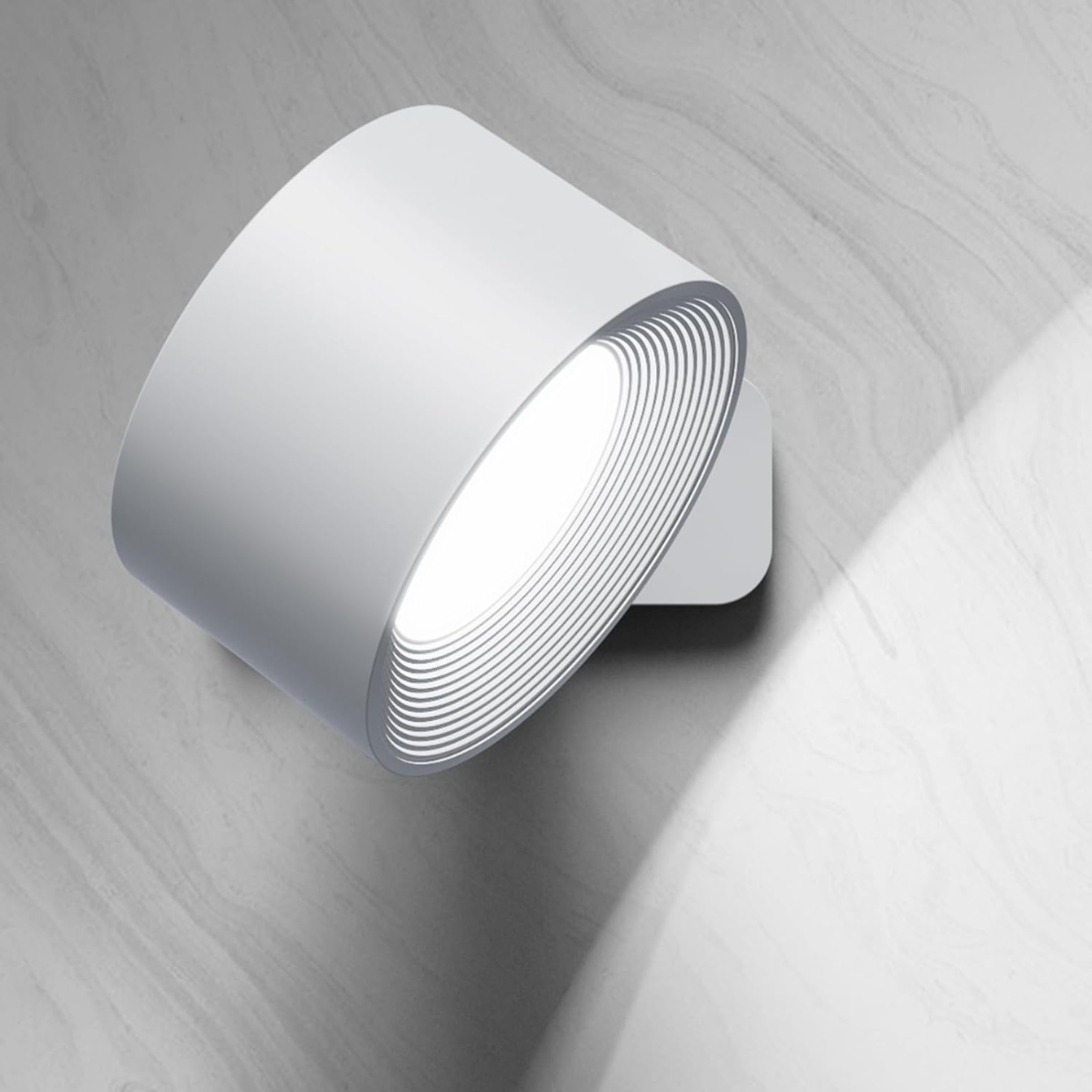 360° Cordless LED Wall Lamp - USB Rechargeable Magnetic Dimmable Reading Light