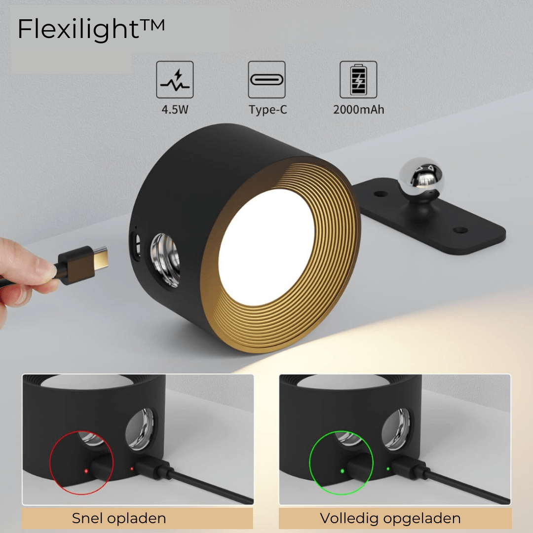 360° Cordless LED Wall Lamp - USB Rechargeable Magnetic Dimmable Reading Light