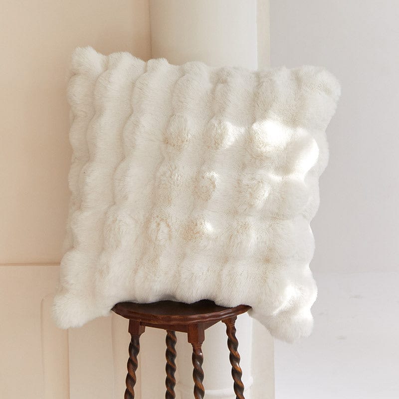 Luxury Rabbit Faux Fur Pillow Cover | Soft Plush Throw Cushion Cover