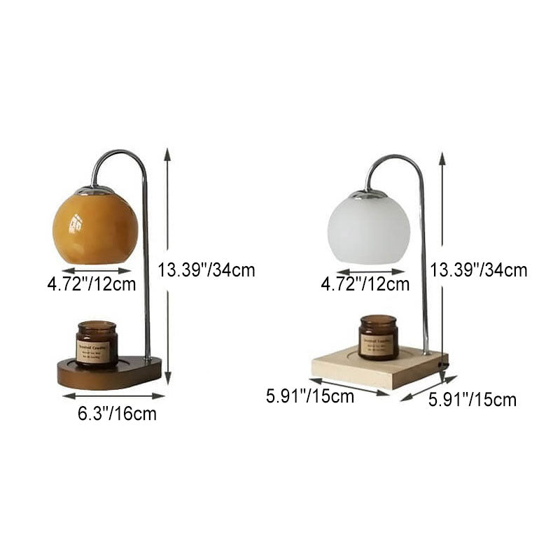 Modern Solid Wood Melting Wax Table Lamp