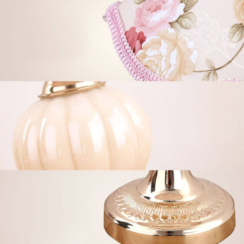 Nordic Vintage Table Lamp | Elegant Fabric Shade Bedside Lamp