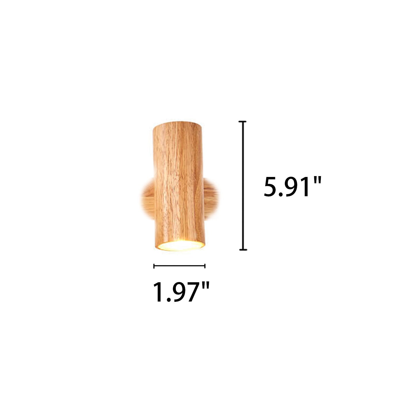 Modern Wooden Wall Light | Minimalist Track Spotlight Sconce