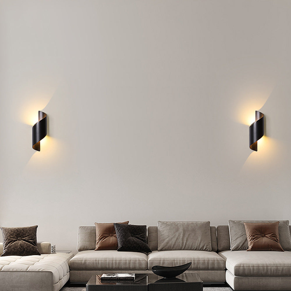 Sleek Minimalist LED Wall Sconce - Up/Down Lighting Aluminum Fixture
