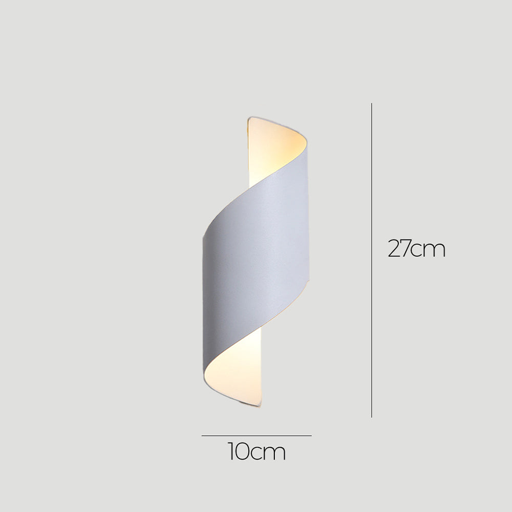 Sleek Minimalist LED Wall Sconce - Up/Down Lighting Aluminum Fixture