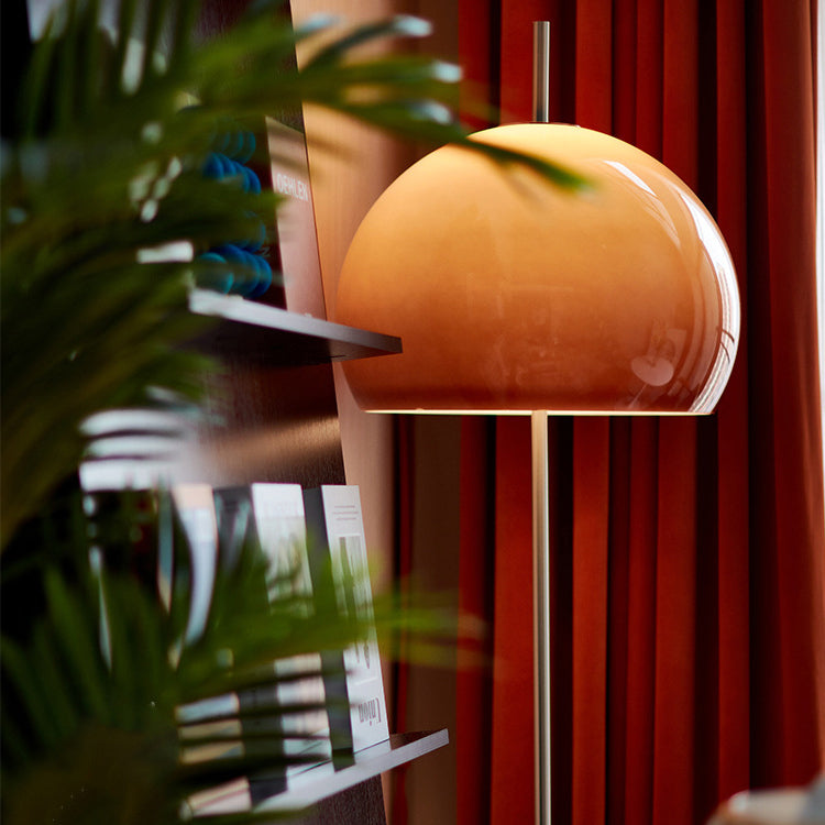 Retro Mushroom Glass Floor Lamp
