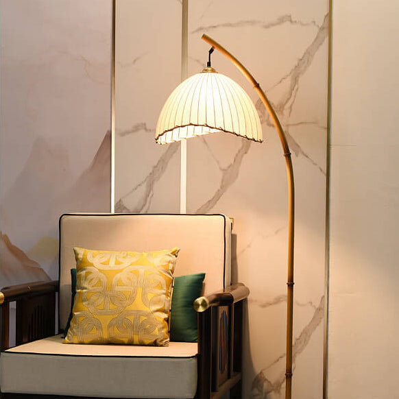 Japanese Bamboo Floor Lamp | Zen-Inspired Retro Standing Lamp for Living Room & Bedroom Décor