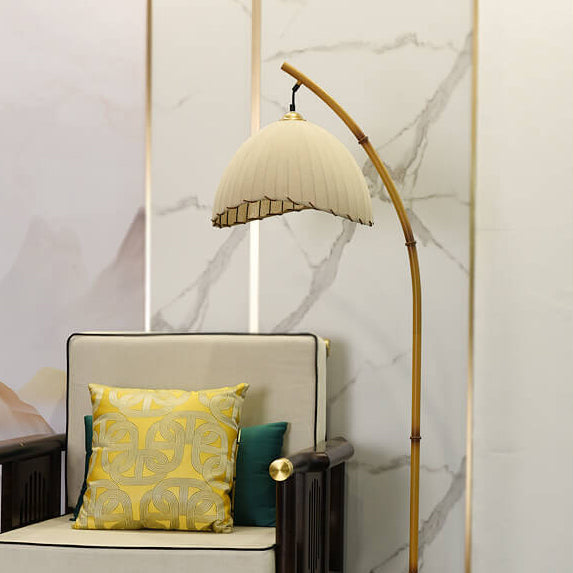 Japanese Bamboo Floor Lamp | Zen-Inspired Retro Standing Lamp for Living Room & Bedroom Décor