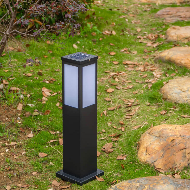 Modern Solar Path Light | Waterproof Outdoor Garden Column Lamp for Driveway