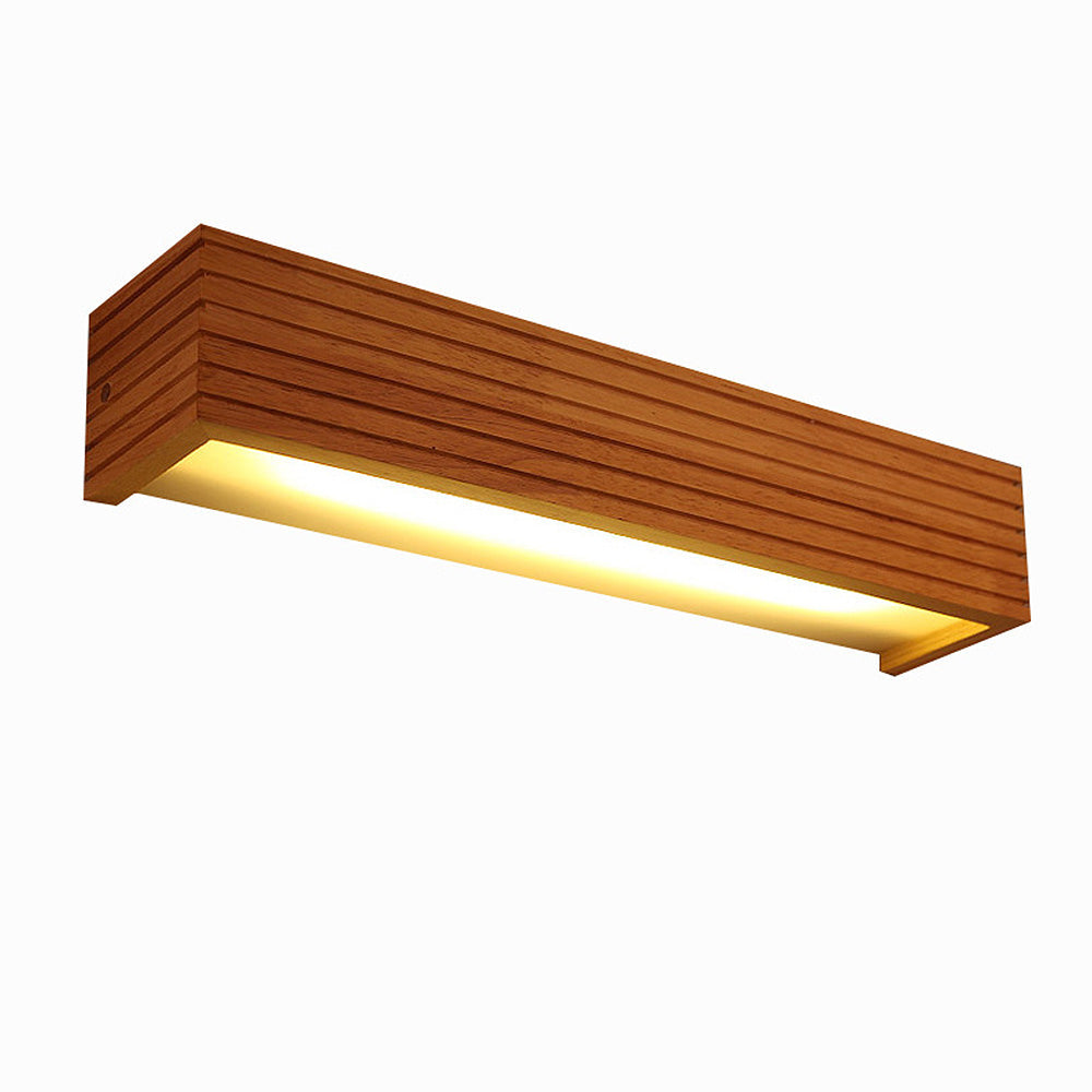 Modern Wood LED Wall Sconce Dimmable Indoor