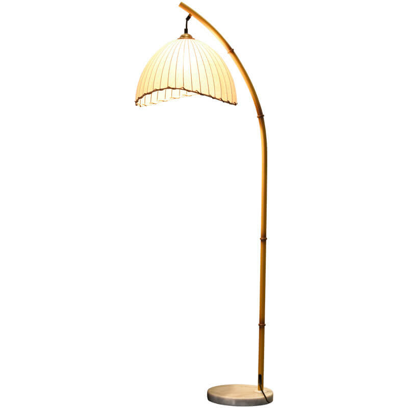 Japanese Bamboo Floor Lamp | Zen-Inspired Retro Standing Lamp for Living Room & Bedroom Décor