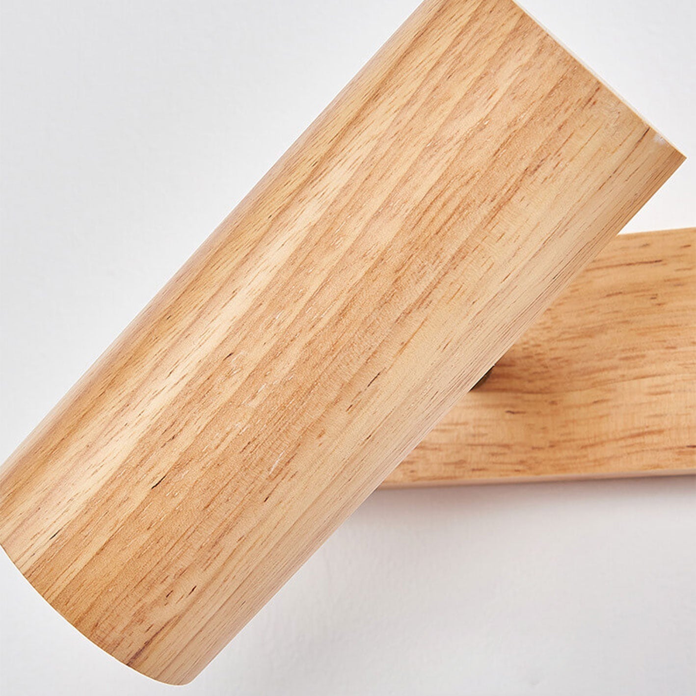 Modern Wooden Wall Light | Minimalist Track Spotlight Sconce