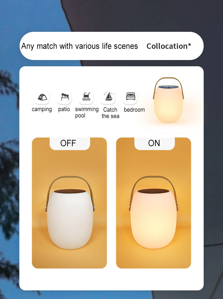 Solar LED Outdoor Lantern Light | Portable Waterproof Garden & Patio Lamp with Handle – Rechargeable Decorative Lighting