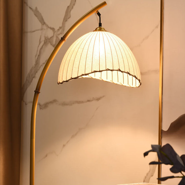 Japanese Bamboo Floor Lamp | Zen-Inspired Retro Standing Lamp for Living Room & Bedroom Décor