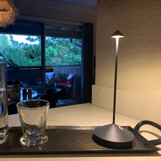 Wireless LED Table Lamp - Portable Desk & Dinner Light