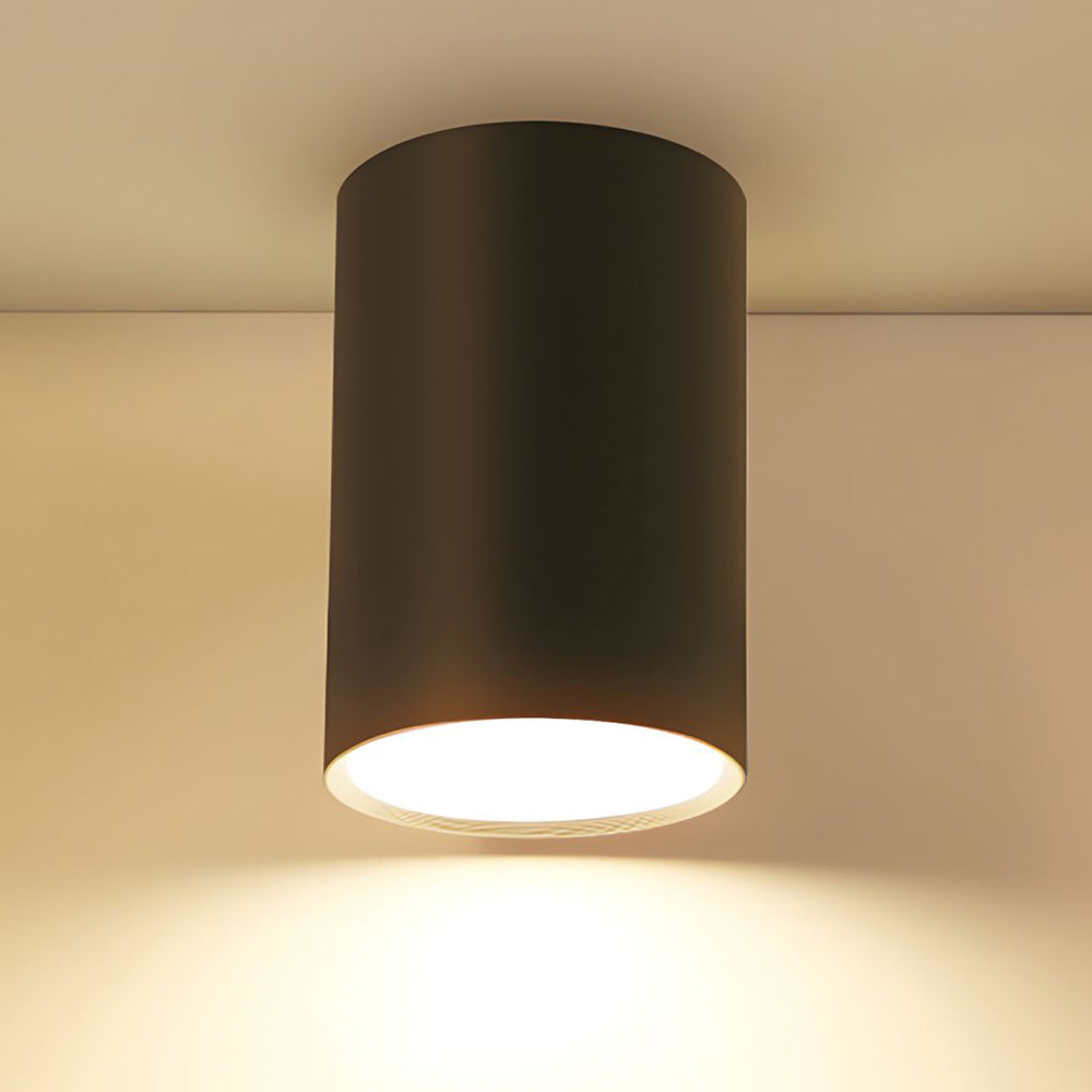 Modern Aluminum LED Downlight - Cylindrical Flush Mount Ceiling Light